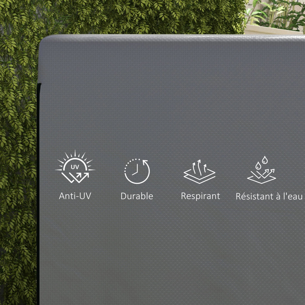 Copertura per altalena da giardino 3 posti ¨C zephmum ¨C grigio scuro 215x155x150 cm