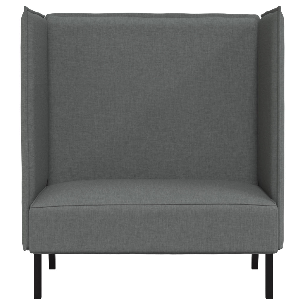 Divano Alto Grigio Scuro 109x56x121 cm Tessuto