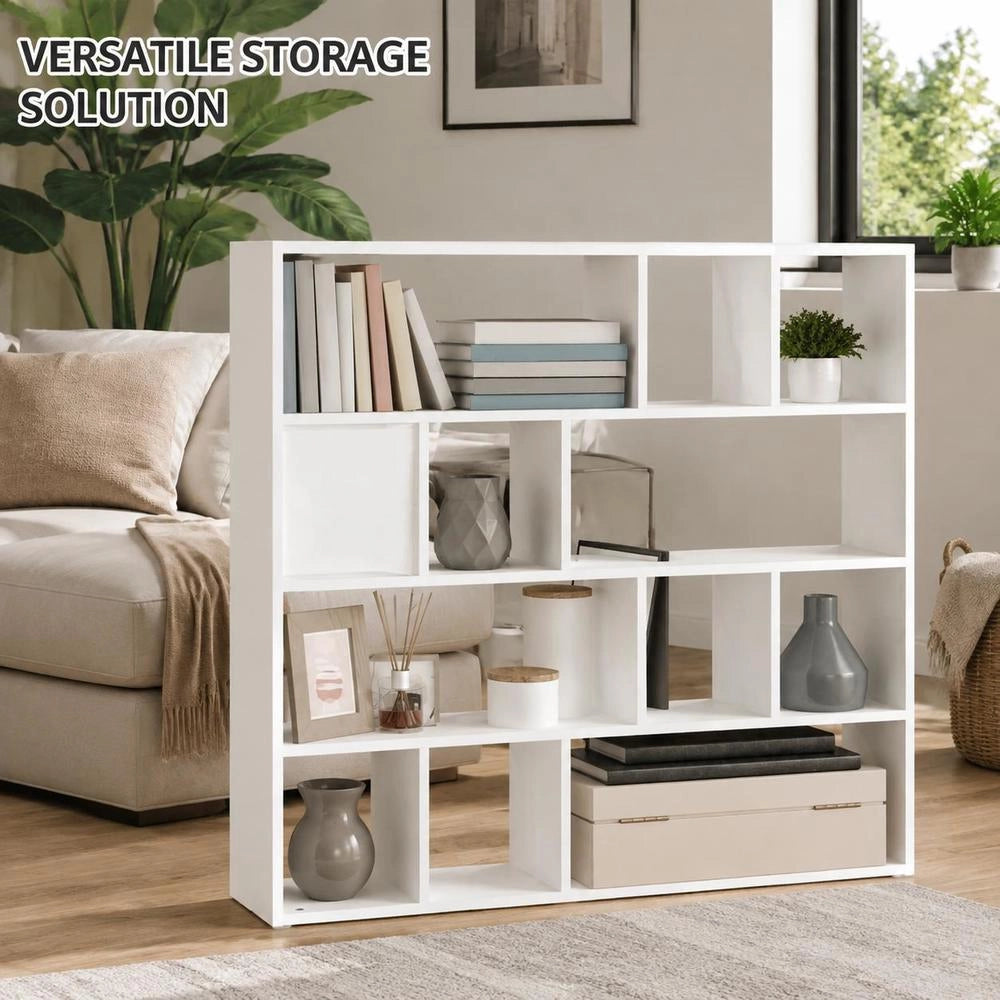 Bookshelf/Room Divider White 105x24x102 Cm