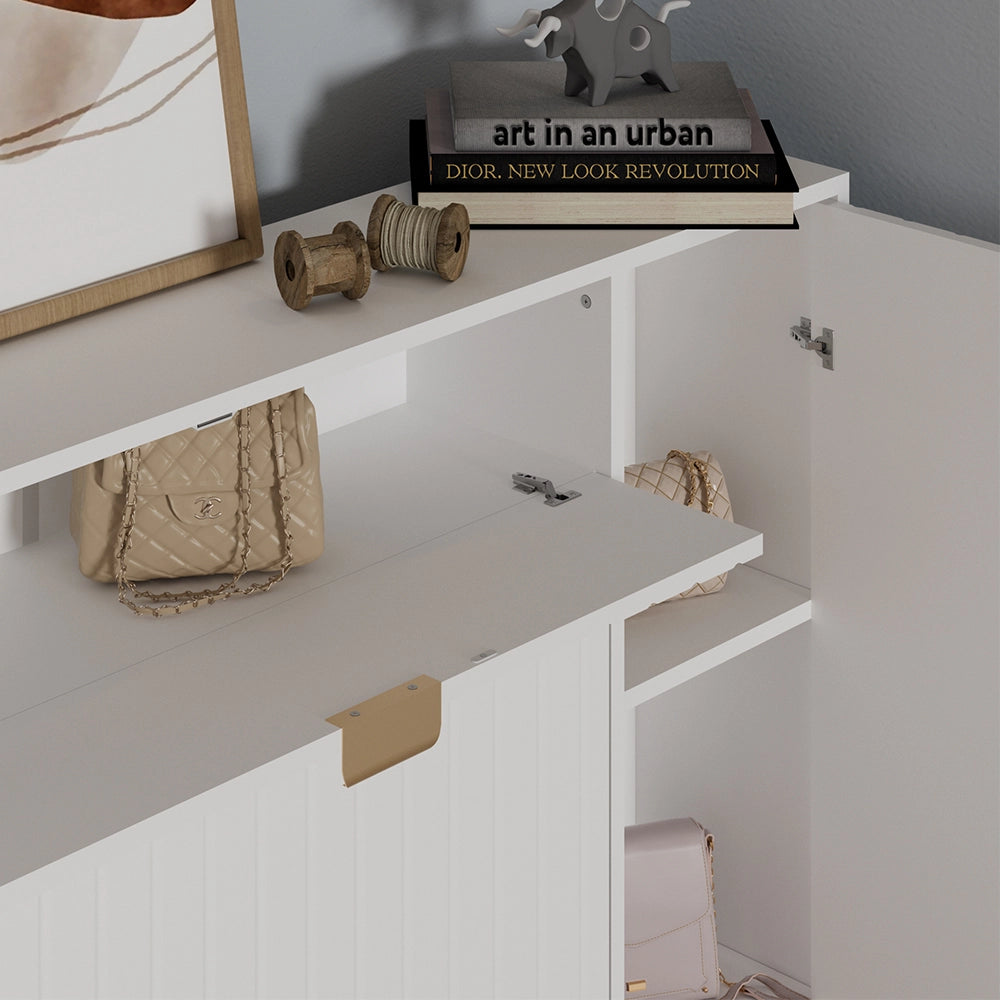 Vicco Mobile porta scarpe Bianco 108 x 107.5 cm