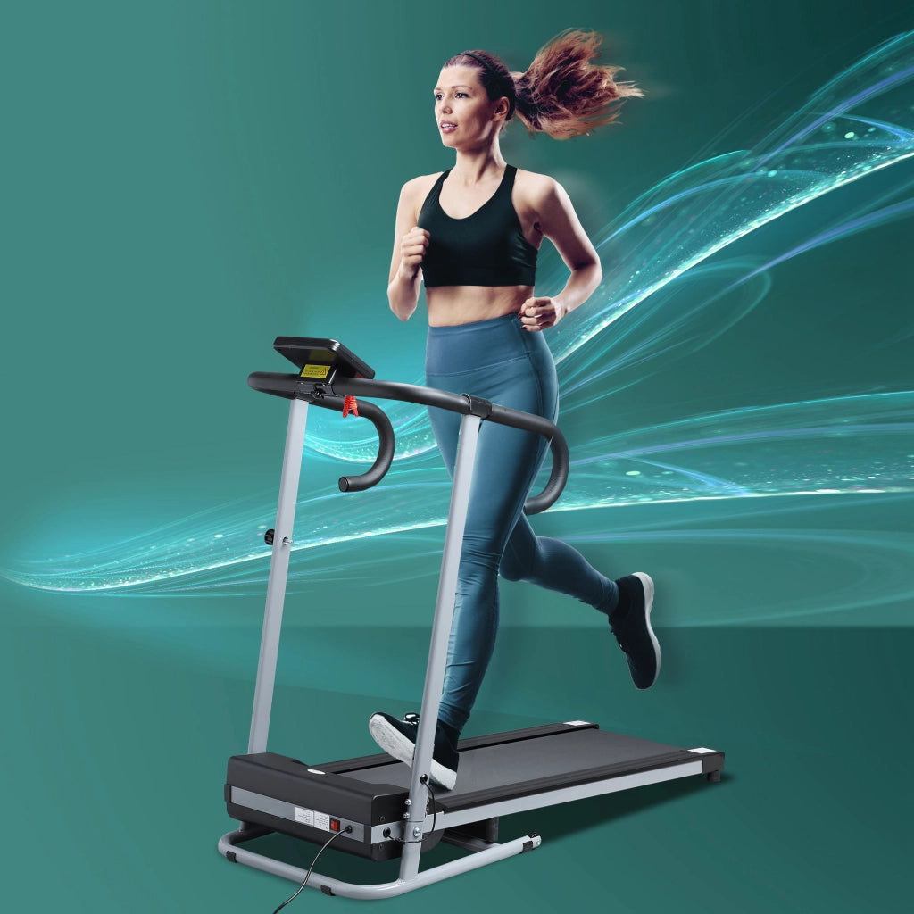 Tapis Roulant Pieghevole Elettrico ¨C Zephmum ¨C Nero con Inclinazione e Schermo LCD
