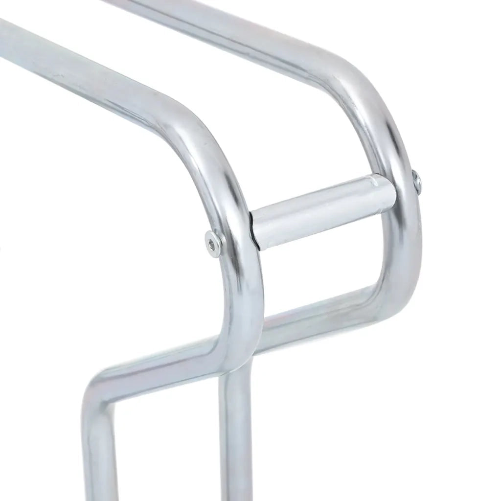 Supporto per 4 Bici da Pavimento Autoportante Acciaio Zincato CFW6296452