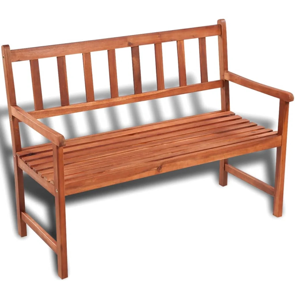 Panchina da giardino arredo esterno per patio terrazzo 120 cm legno massello di acacia 02_0011199