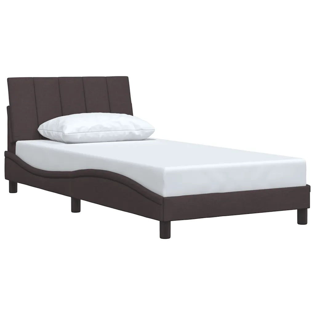Giroletto senza Materasso Hanko Marrone Scuro 100x200 cm Tessuto