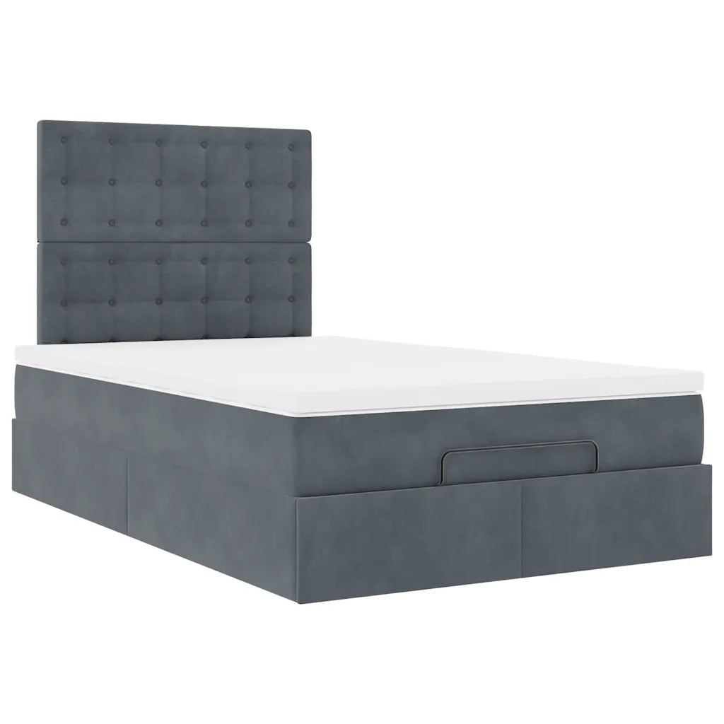 Struttura Letto Pouf con Materassi 80x200 cm Velluto 3313602