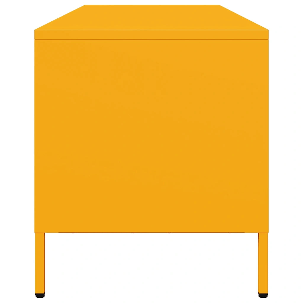 Mobile TV Giallo Senape 135x39x43,5 cm in Acciaio