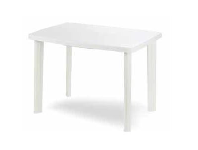 TAVOLO da giardino in RESINA Rettangolare 101x68x72 cm mod. FARETTO BIANCO