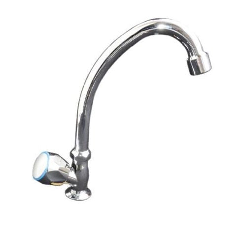 Rubinetto Monoforo CANNA ALTA bocca girevole solo Acqua Fredda  Glady