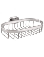 YUKON portasapone grill in ottone cromato 20,5x13,73 cm H. 5,4 cm