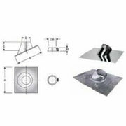 Inox doppia parete faldale per t etti inclinati d.100 b08xb4sqcs