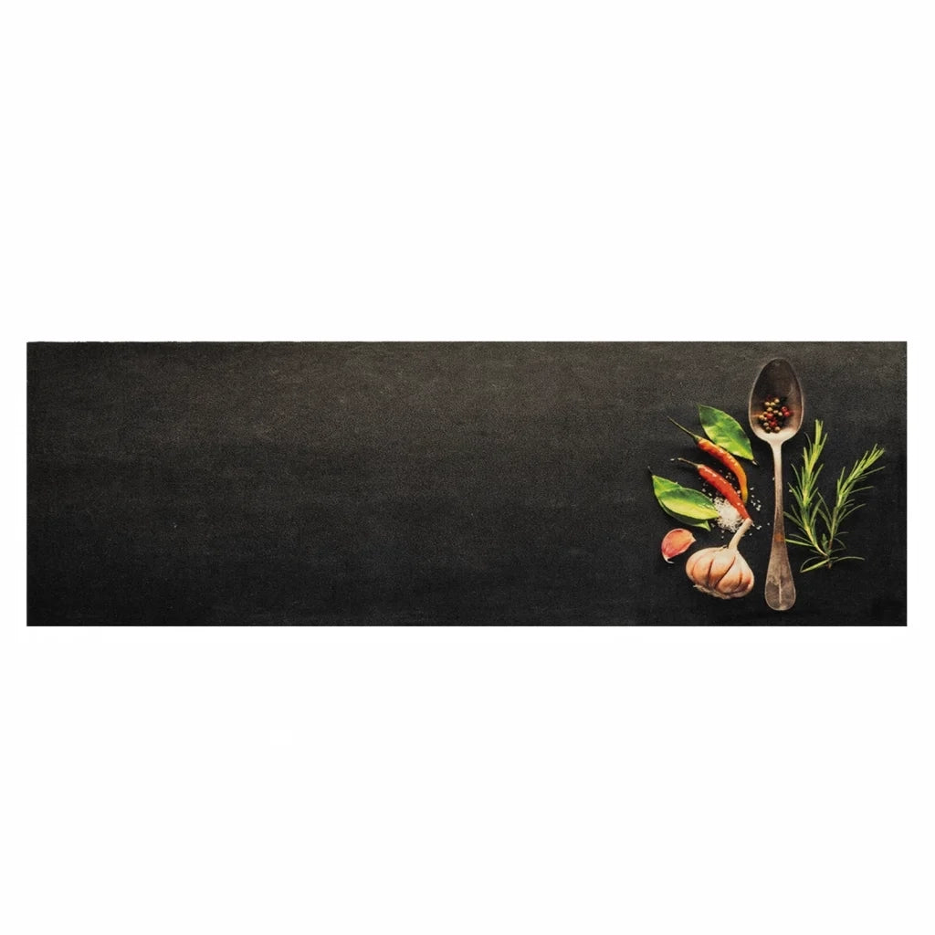 Tappeto del soggiorno | Tappeto da Cucina Lavabile Spezie 60x180 cm Velluto