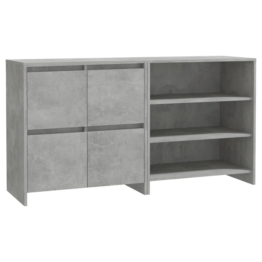 Credenze 2 pz Grigio Cemento in Legno Multistrato cod mxl 11921