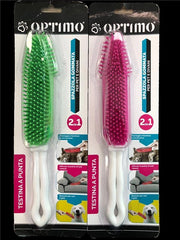 SPAZZOLA GOMMATA 2 IN1 PET E TESSUTI IDEALE PER DIVANI CON TESTINA APPUNTITA IN COLLORAZIONE ASSORTITA