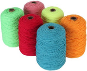 Seta a 6 fili - Senza peli - Colore fluorescente - 437 Metri - Cotone/Poliester - Adatto per tappeti - Seta per tappeti