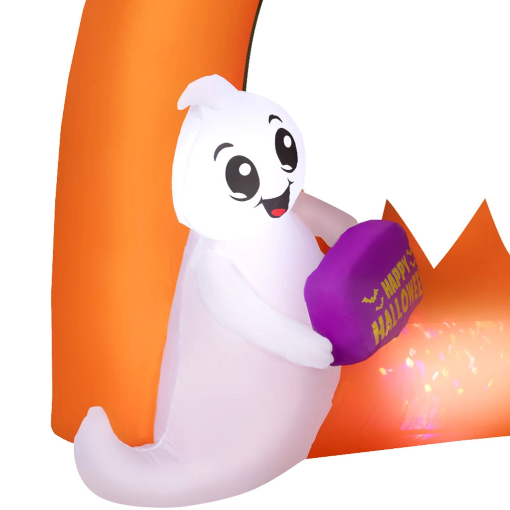 Pumpkin Arch Inflatable Halloween Decorazione 150 cm ¨C Zephmum ¨C Con Luci LED e Fantasma