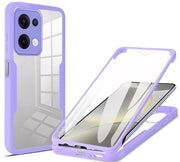 Copritelefono Schokresistente - OPPO Reno13 5G - Doppia Finestra - TPU + PC Rigido - Translucido - Snodi Precisi - Copritelefono