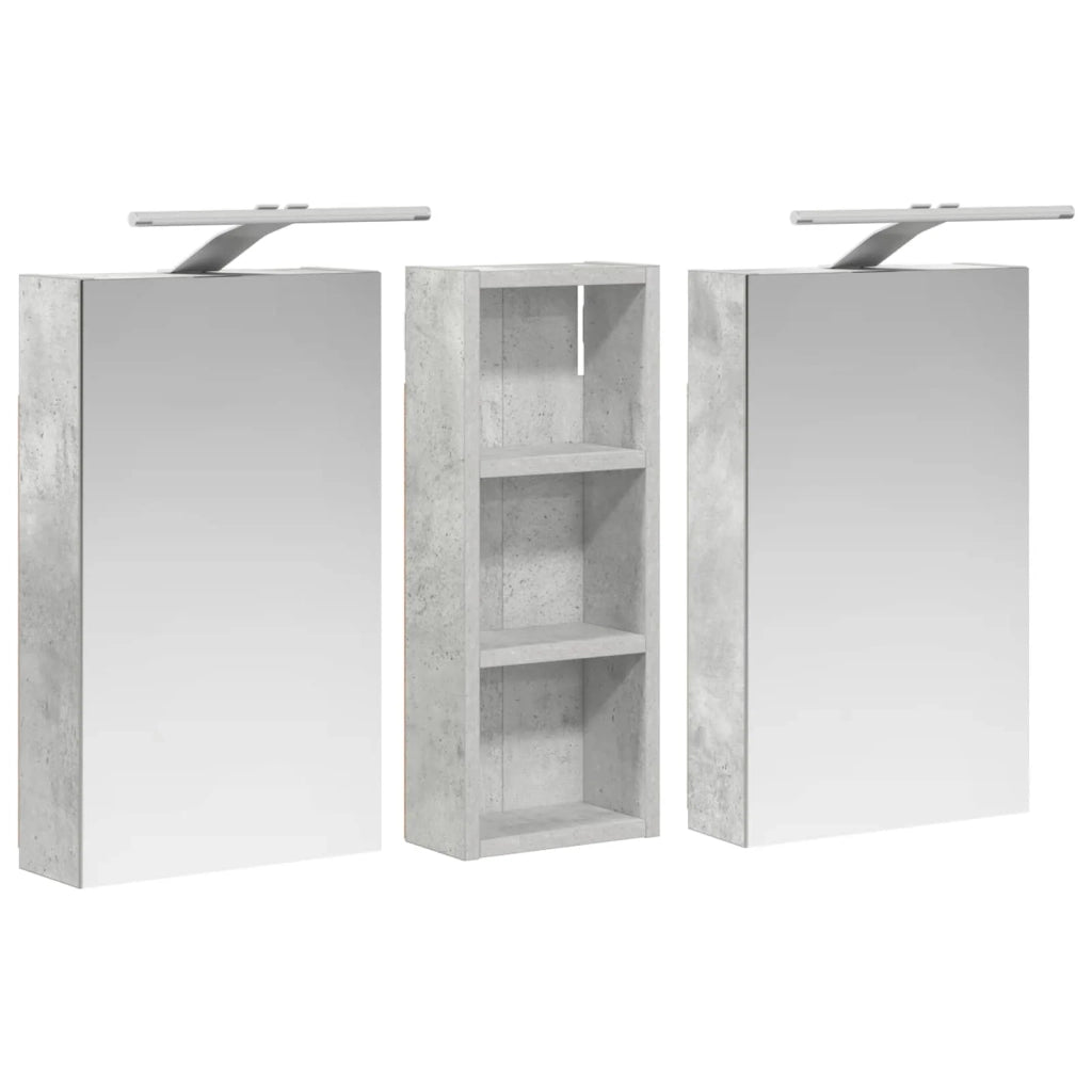 Set di Armadi da Bagno con lo scaffale 3 pcs 80 x 10,5 x 50 cm 3403659