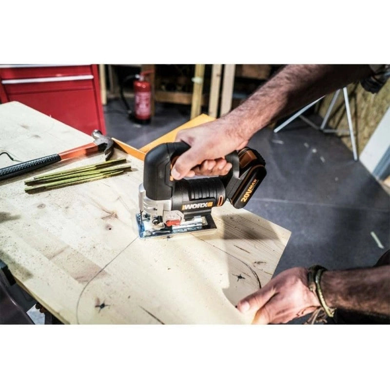 Seghetto alternativo WX543.9 20 Volt corpo macchina con pendolo e taglio inclinato - Worx