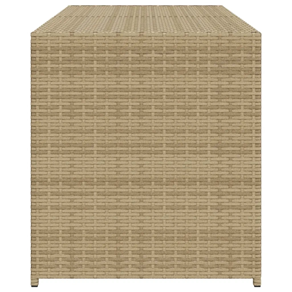 Contenitore da Giardino Beige Misto 283L in Polyrattan 365315