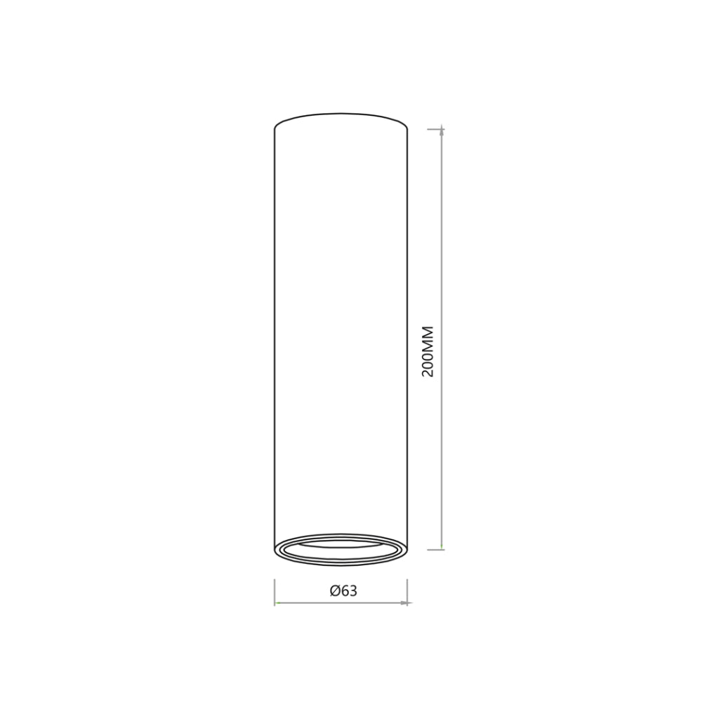 Faretto soffitto bianco tondo 20 cm GU10 8W Genesis Milagro
