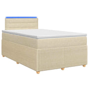 Letto box spring con materasso Crema 120 x 200 cm Tessuto 3452902