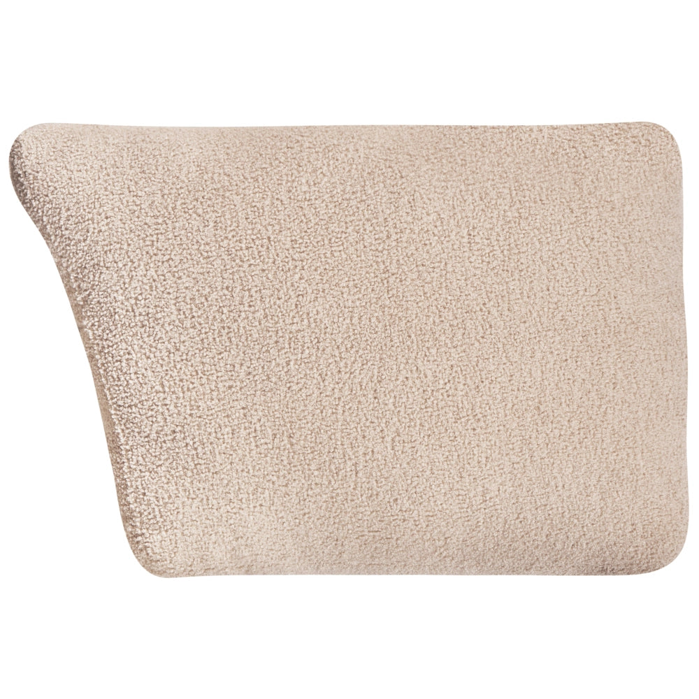 Divano angolare destro beige Boucle 5 posti Divano componibile modulare con cuscini Soggiorno moderno