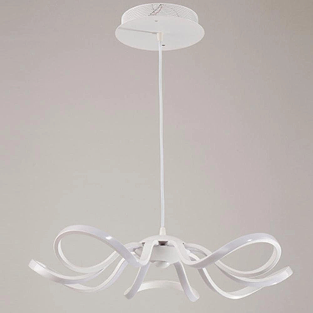 Trade Shop - Lampadario Soffitto Led 45w Fiore Moderno Lampada Luce Fredda Calda Naturale B38 -