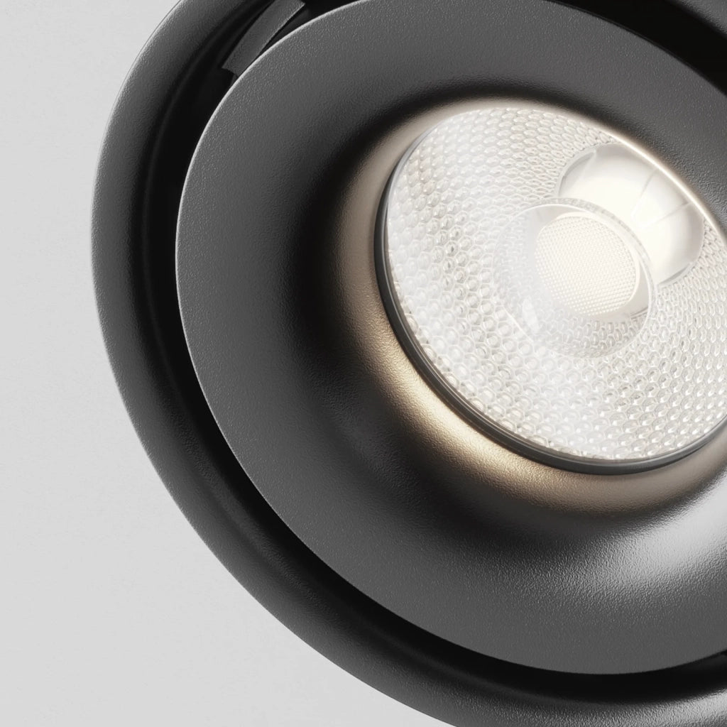 Maytoni Lampada da soffitto Yin 1 luce LED integrato nero metallo
