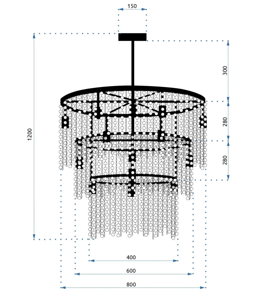 Lampada Cristal App1314-cp Black