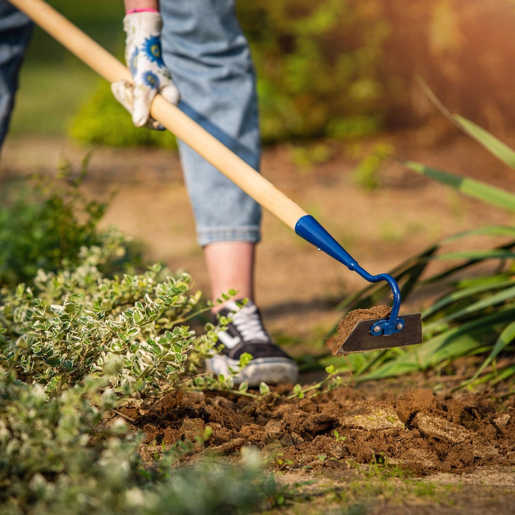 Gancio per zappa da giardino KADAX, 12 cm, per estirpare le erbacce, con manico in legno.