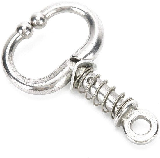 Accessorio per animali da compagnia - Tanga per animali - Pelle di vitello - Materiale metallico - Disegno elegante - Senza fori - Adatto per animali domestici - Accessorio per animali da fattoria