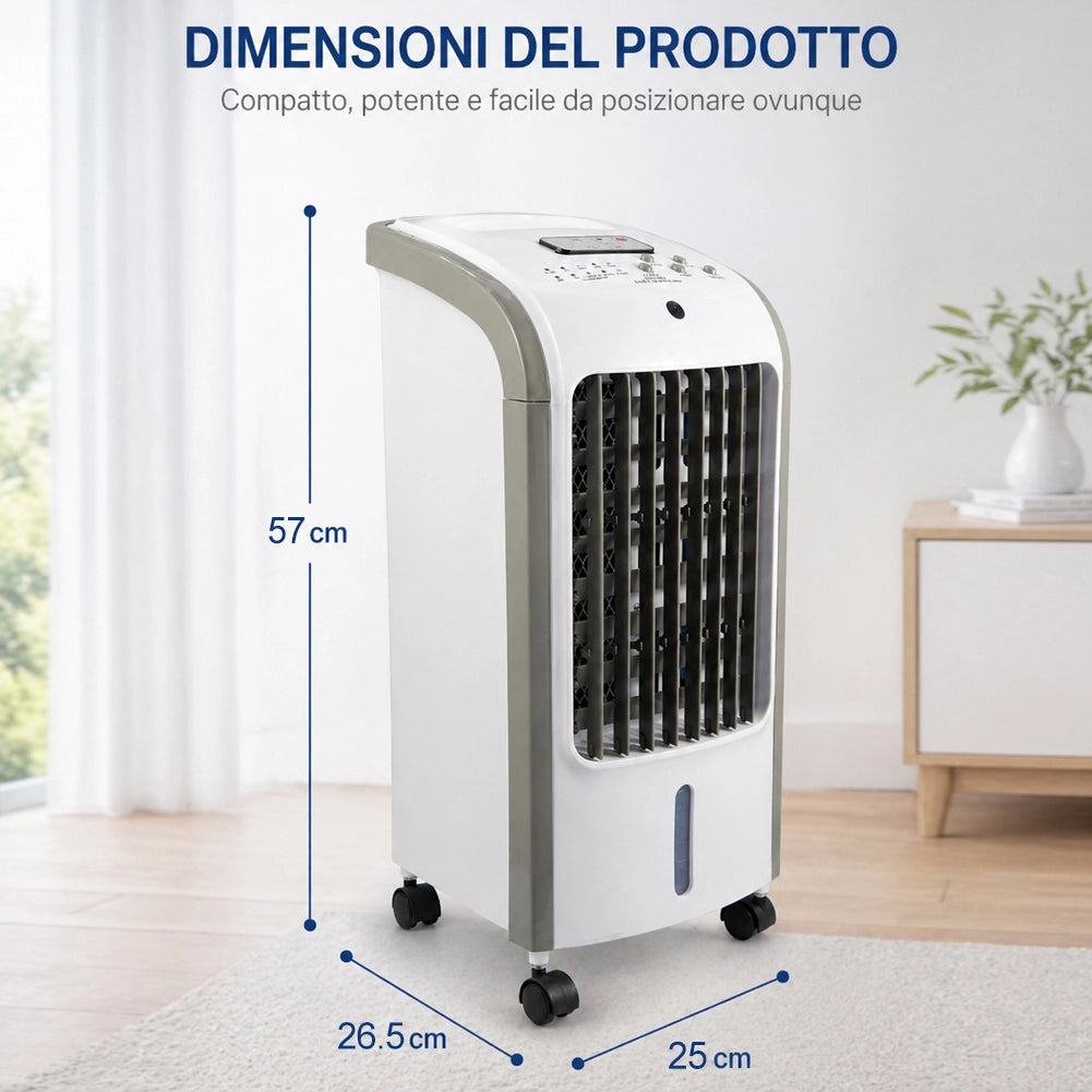 Raffrescatore Aria Air Cooler Ventilatore con Serbatoio Ghiaccio e Telecomando