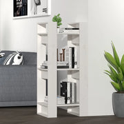 Libreria/Divisorio Bianco 41x35x91 cm in Legno Massello di Pino 813860