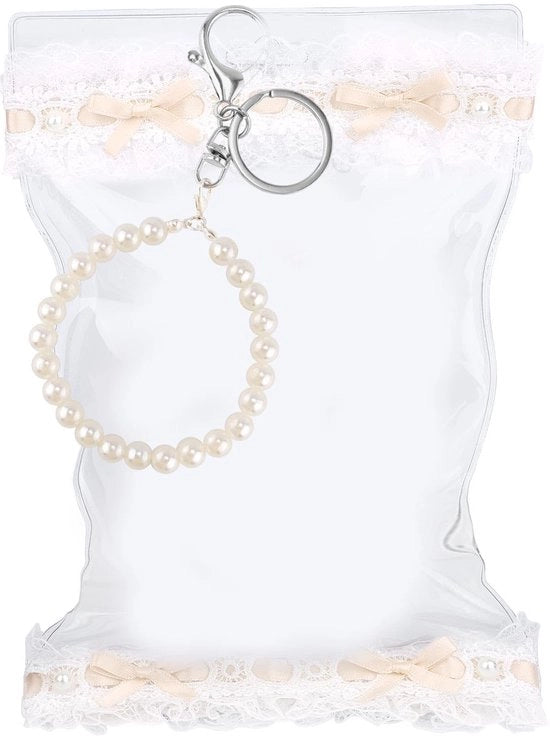 Displaytas Acquaparata - Transparente Tas di Display - Tas in PVC - 15x25cm - Portachiave a Perle - Per Pupazzi e Accessori - Tas di Display per Figurine