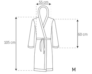 Accappatoio Da Donna Jordan Beige / Ekru Rozm.m