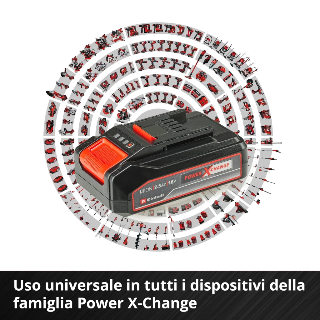 Kit Energy Caricabatteria Xchange + 1 Batteria 18 V 2,5AH Einhell
