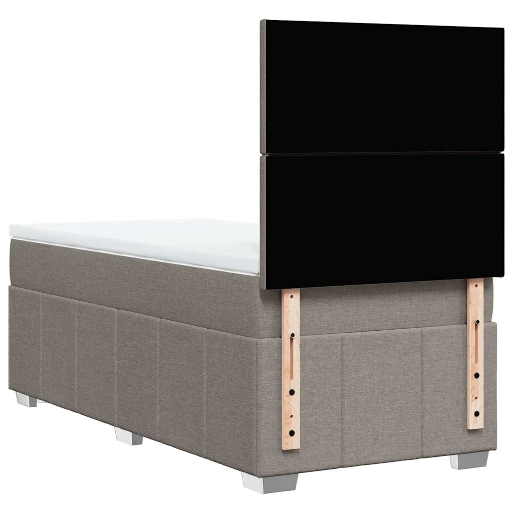 Giroletto a Molle con Materasso Tortora 80x200 cm inTessuto 3293792