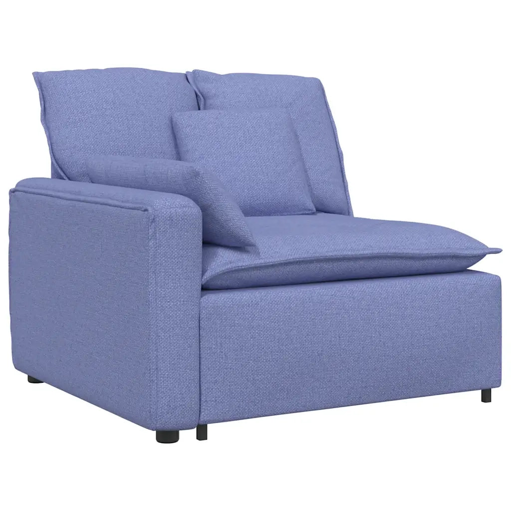 vidaXL Modulo Terminale Bracciolo Divano Modulare con Cuscini 100 cm