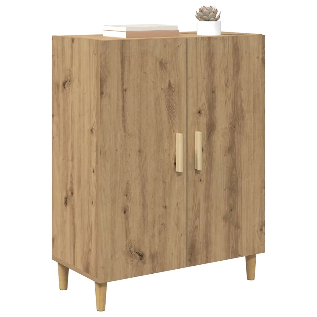 Credenza | Madia | Buffet da pranzo | Armadio da pranzo Rovere artigianale 70 x 34 x 90 cm Legno multistrato