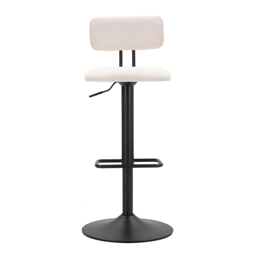 Set di 2 Sgabelli Alti VKH446, Bianco, Metallo, 41x47,5x85 cm