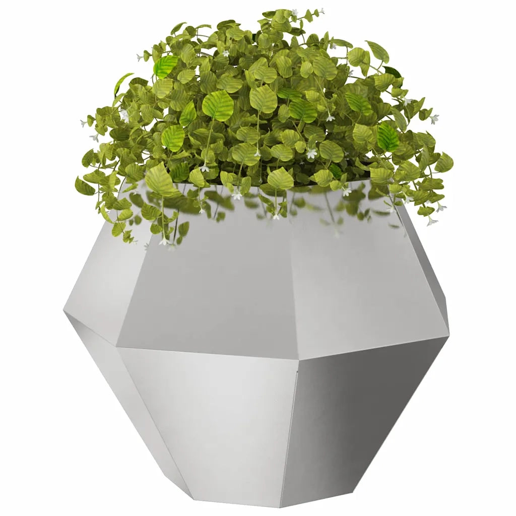Fioriera Argento 75 x 75 x 60 cm Acciaio inossidabile