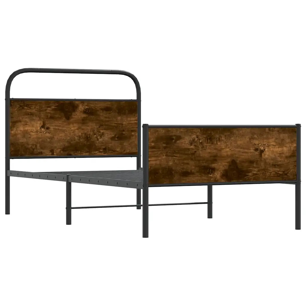 vidaXL Giroletto senza Materasso Rovere Sonoma 90x200 cm in Truciolato