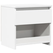 Comodino | Armadio da Notte | Mobiletto da notte Bianco 40x30x39 cm in Legno Ingegnerizzato