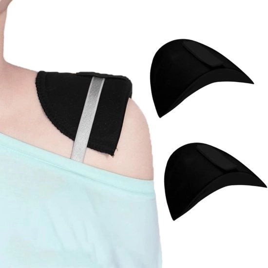 Supporti per spalle per donna - riutilizzabili - ademiranti - autoadesivi - nastro adesivo - 16 x 9 x 1,5 cm - confortevoli - supporti per spalle