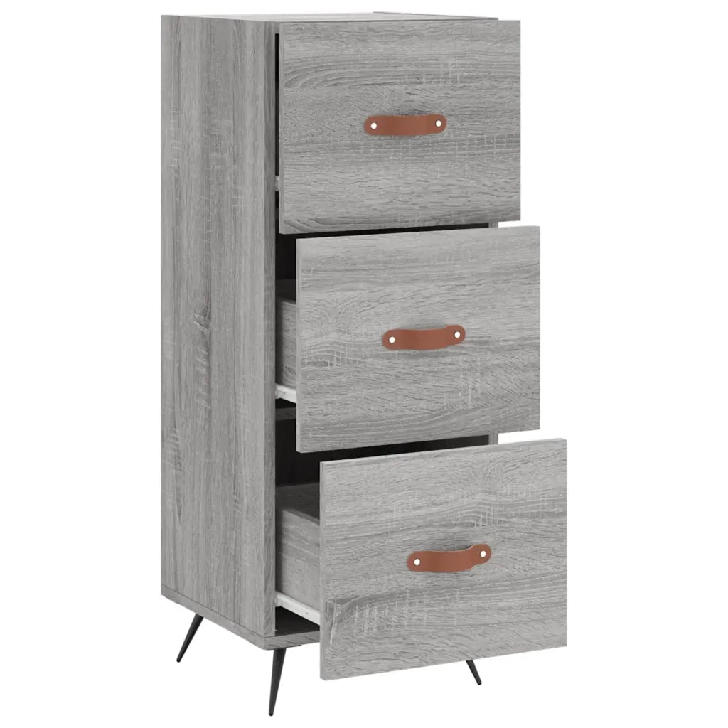 Credenza | Madia | Buffet da pranzo | Armadio da pranzo Grigio Sonoma 34,5x34x90 cm in Legno Multistrato