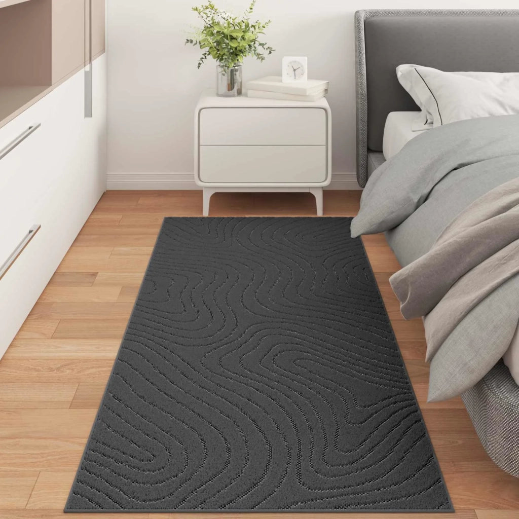 Tappeti per area PALMERAS Antracite 200 x 80 cm Poliestere
