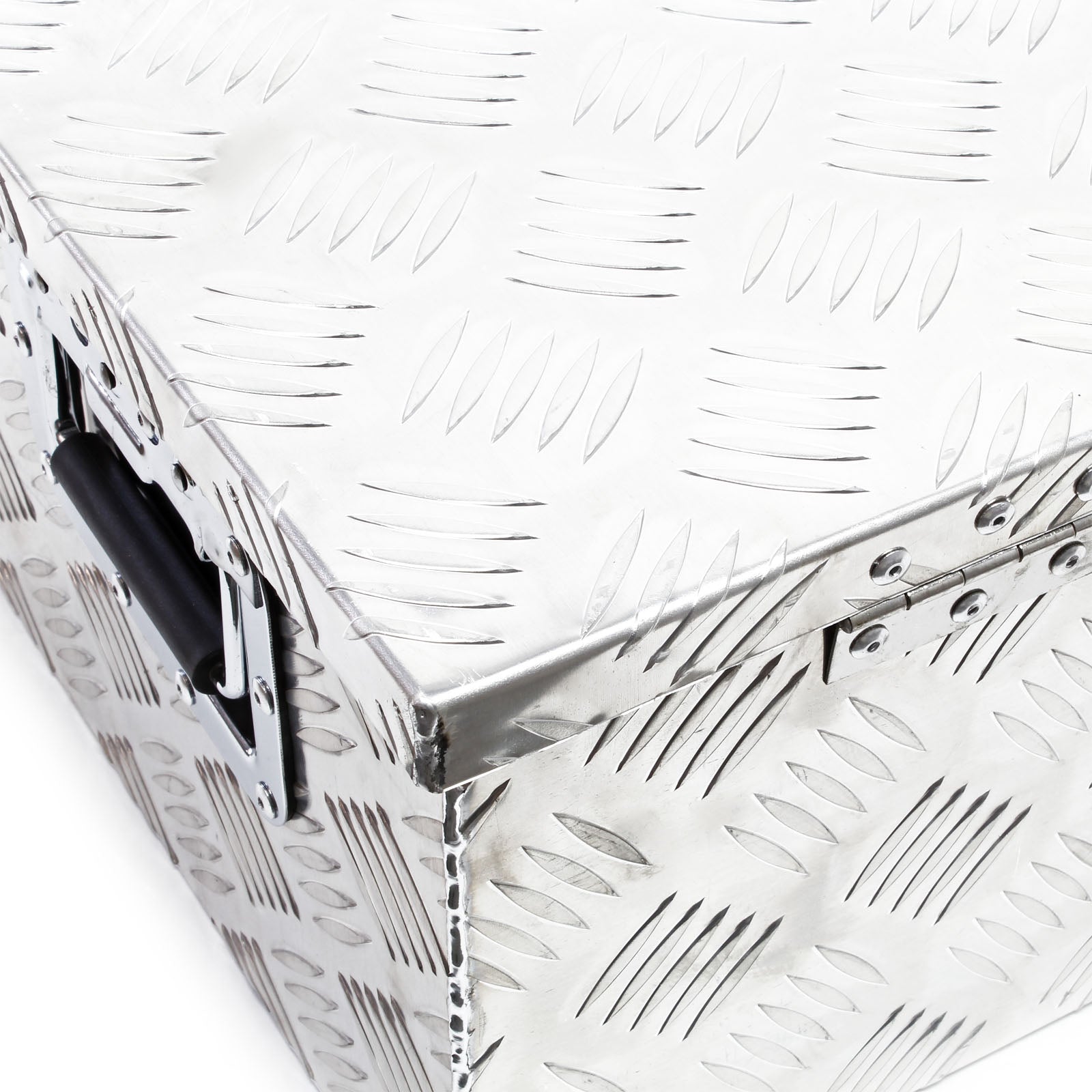 Baule in alluminio portattrezzi Cassa Box per attrezzi utensili 76x32x24,5cm