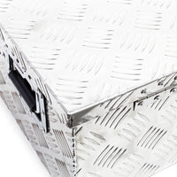 Baule in alluminio portattrezzi Cassa Box per attrezzi utensili 76x32x24,5cm