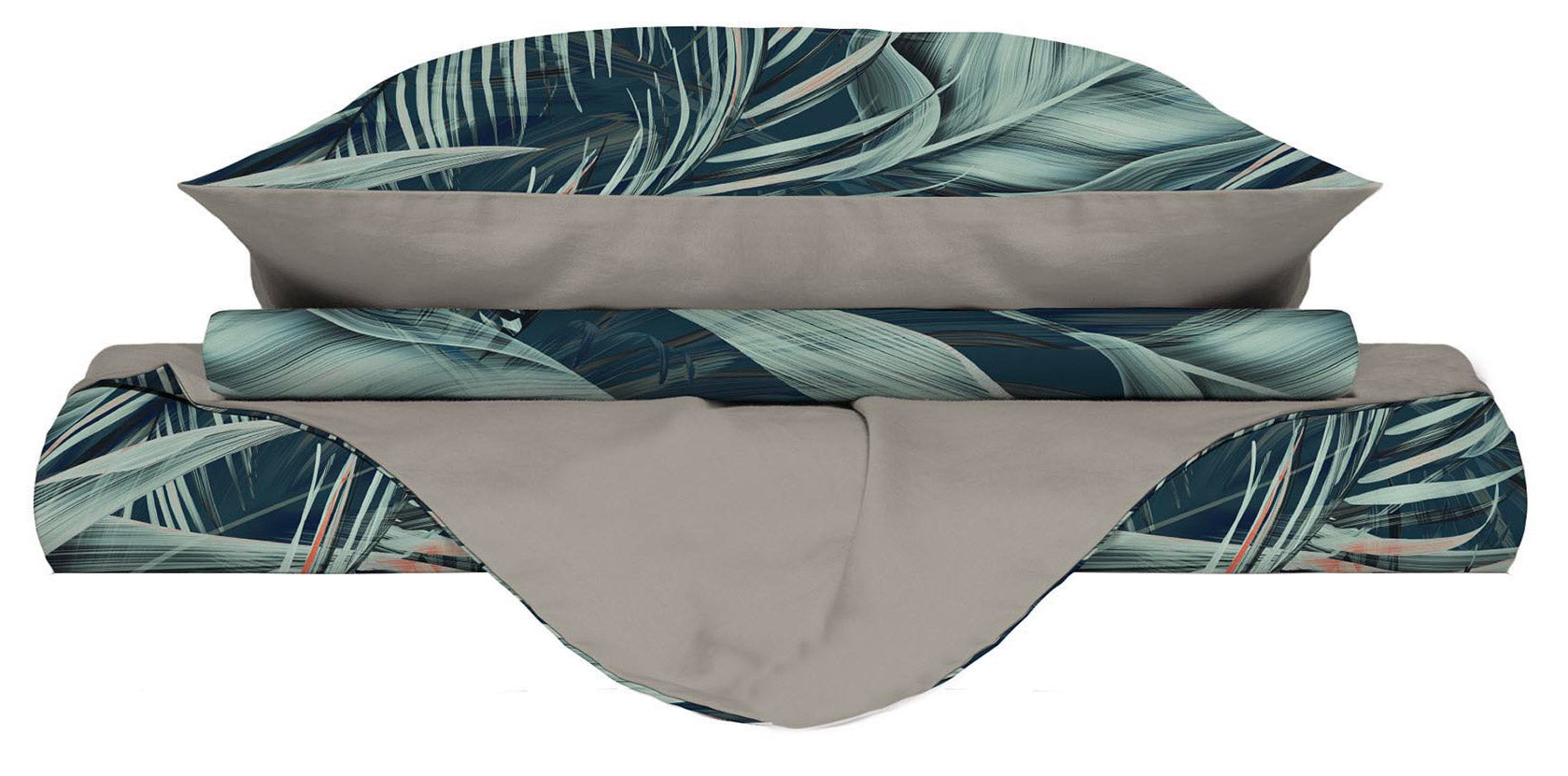 Copripiumino 1 Piazza e Mezzo con Federe Stampato in Microfibra Tropical