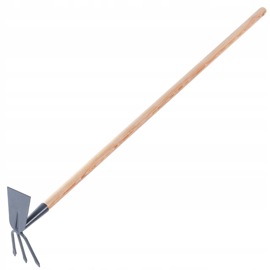 Zappa da giardino KADAX per scavare con forca da 8 cm e gancio da 133 cm